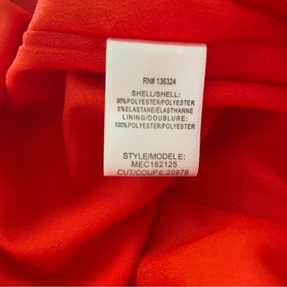 New Halston Heritage Evening Collection stretch crepe rouched gown size 6 red - Picture 14 of 14